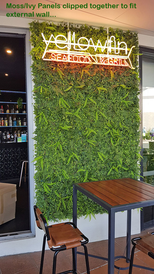 Wall-Panels Ivy/Fern UV panel x4 [approx 1m2]