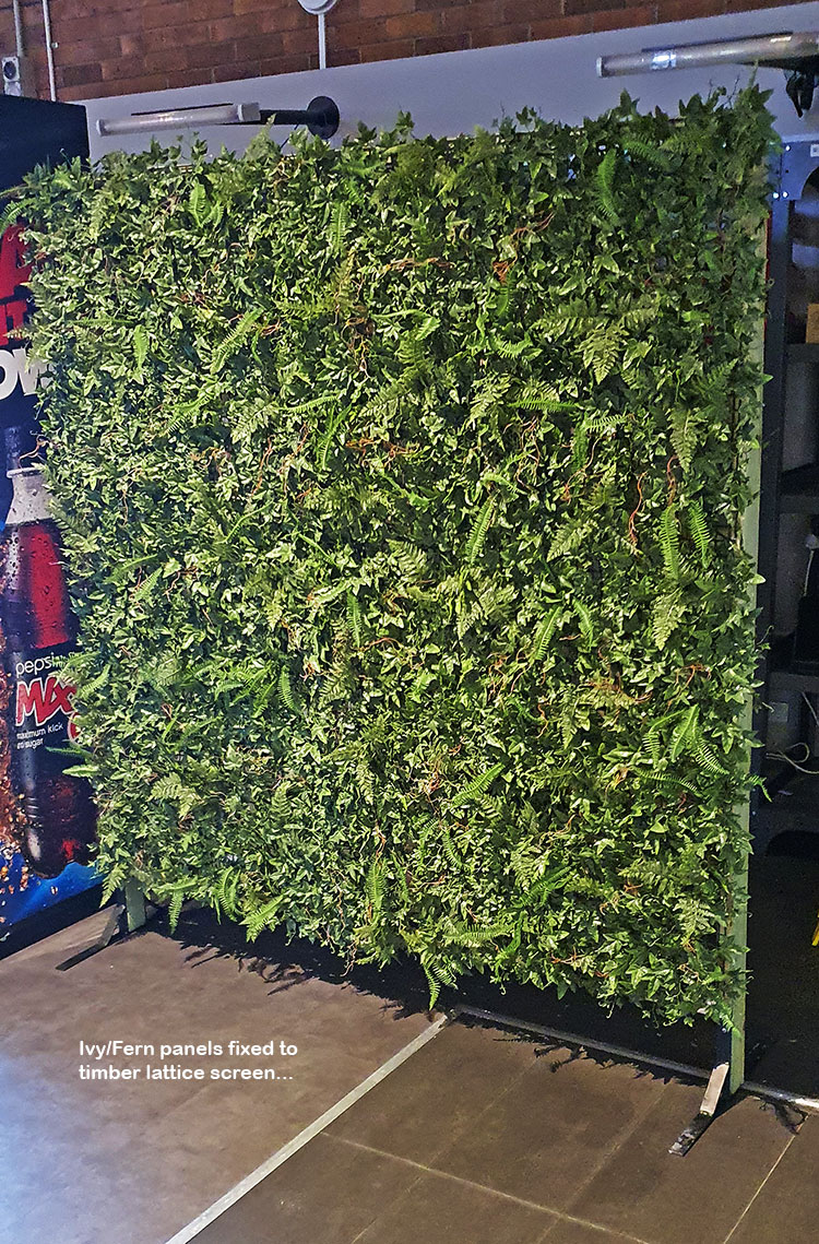 Wall-Panels Ivy/Fern UV panel x4 [approx 1m2]