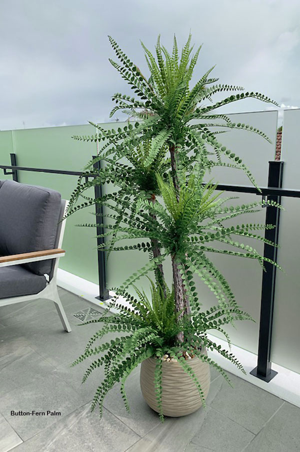 Button Palm 1.5m x 4 heads