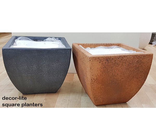 Planters- decor-lite square- medium
