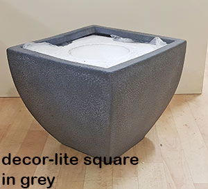 Planters- decor-lite square- medium