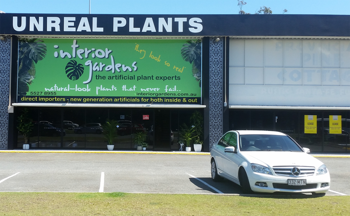 Interior Gardens shop as seen from the outside