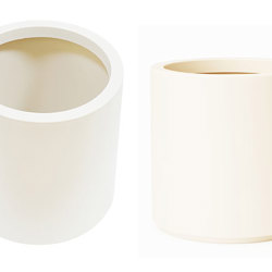 Planters- Cylinder Pot med -white - artificial plants, flowers & trees - image 7