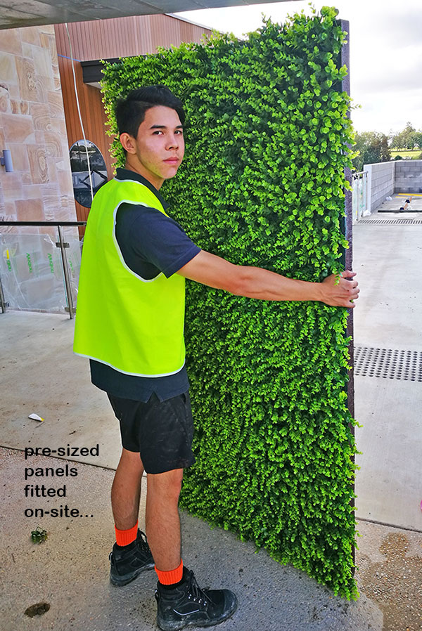 Artificial Green Wall flows seamlessly from outdoors into club foyer image 8