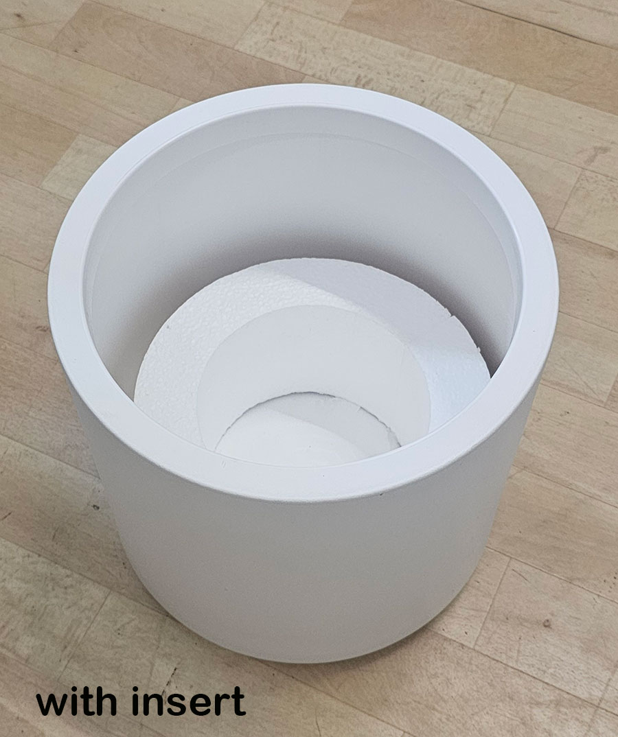 Planters- Cylinder Pot lge -black