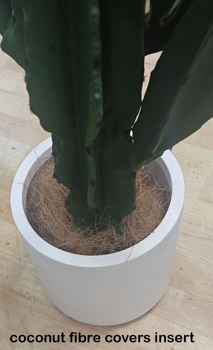 Planters- Cylinder Pot lge -black