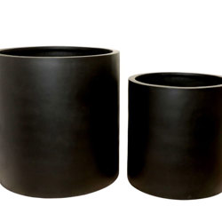 Planters- Cylinder Pot lge -black - artificial plants, flowers & trees - image 4