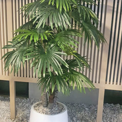 Fan Palm 2.4m [lge foliage] - artificial plants, flowers & trees - image 3