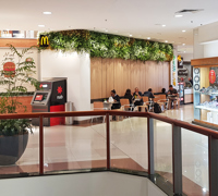 Artificial Green Walls brighten up Food Court entrance in Shopping Mall...