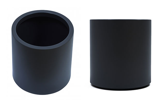 Planters- Cylinder Pot med -black