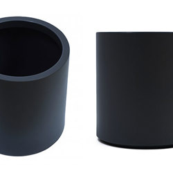 Planters- Cylinder Pot med -black - artificial plants, flowers & trees - image 5