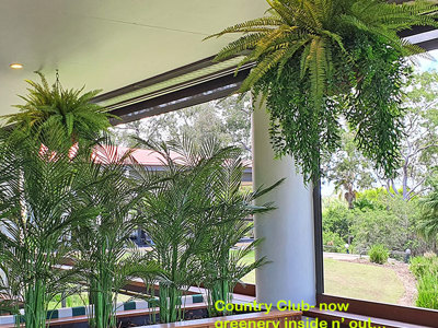 Country Club needed green interior to match exterior setting...